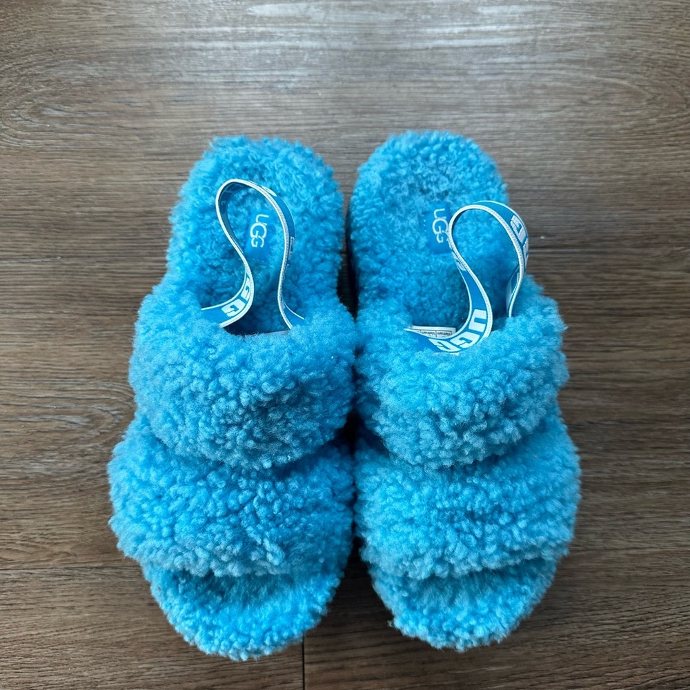 UGG Oh Fluffita Genuine Sherling Slickback Sandal